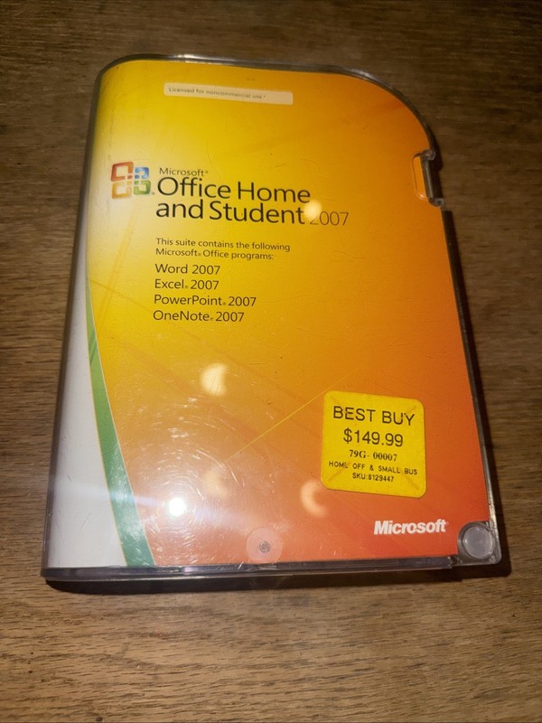 Microsoft Office 2007 Home and Student w/ Product Key – Excel, Word, PowerPoint