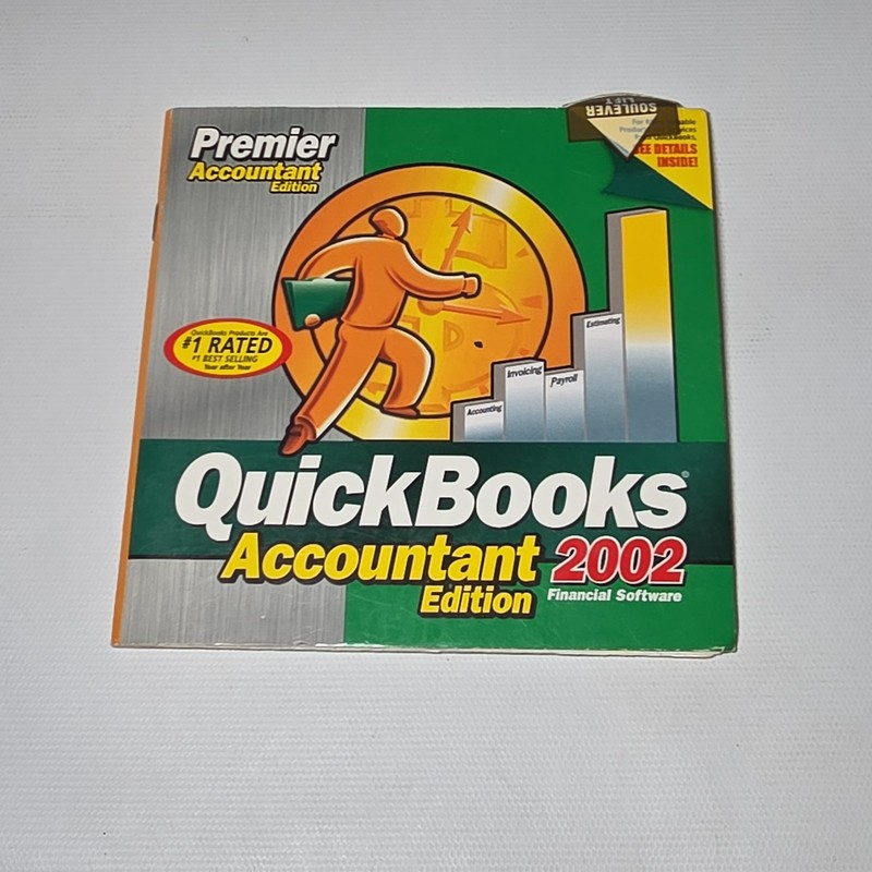 QuickBooks Premier Accountant Edition 2002 For Windows XP, 2000 + KEY – VG Cond.