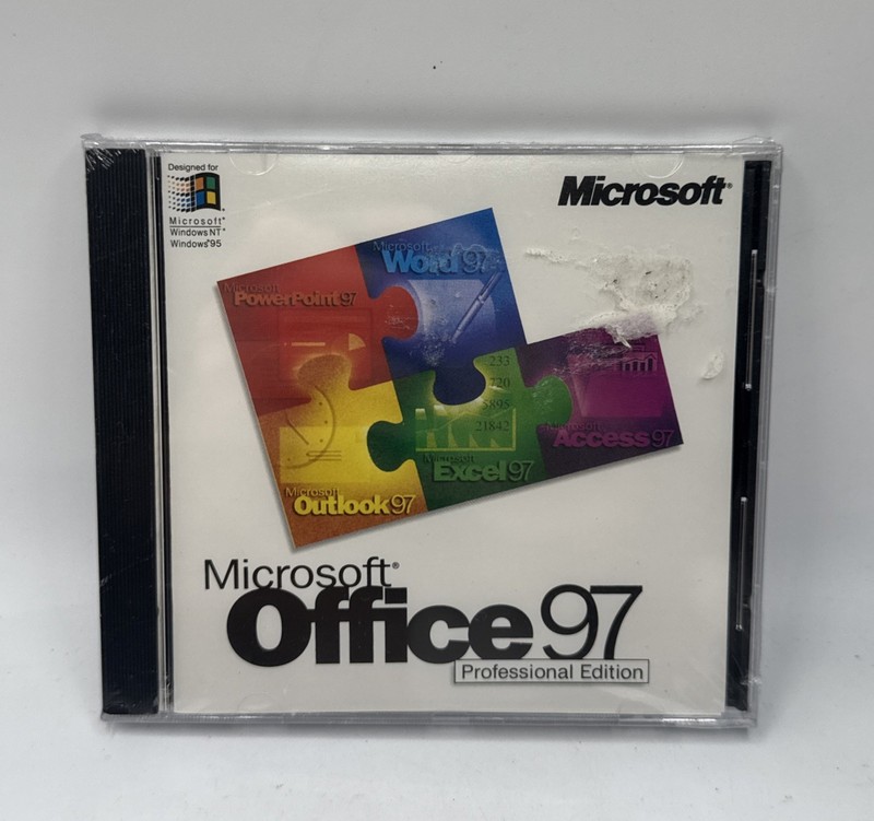 Microsoft Office 97 Professional Edition Word Excel PowerPoint Access ~ SEALED