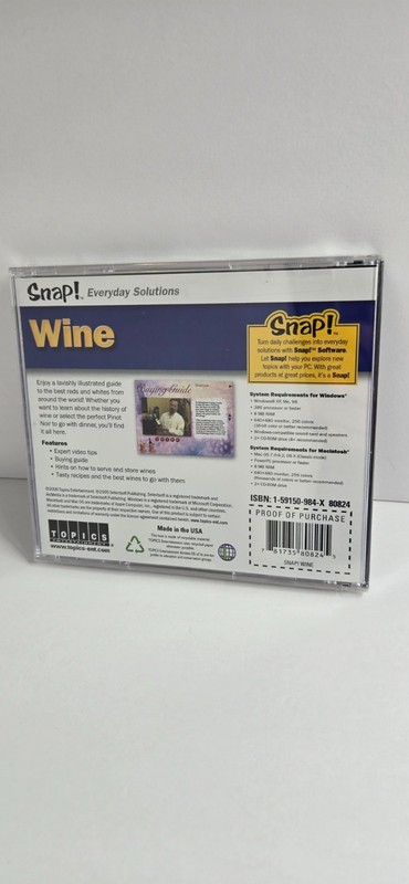 NEW Snap! Everyday Solutions Wine Cracked Jewel Case Informative Video and Guide gallery