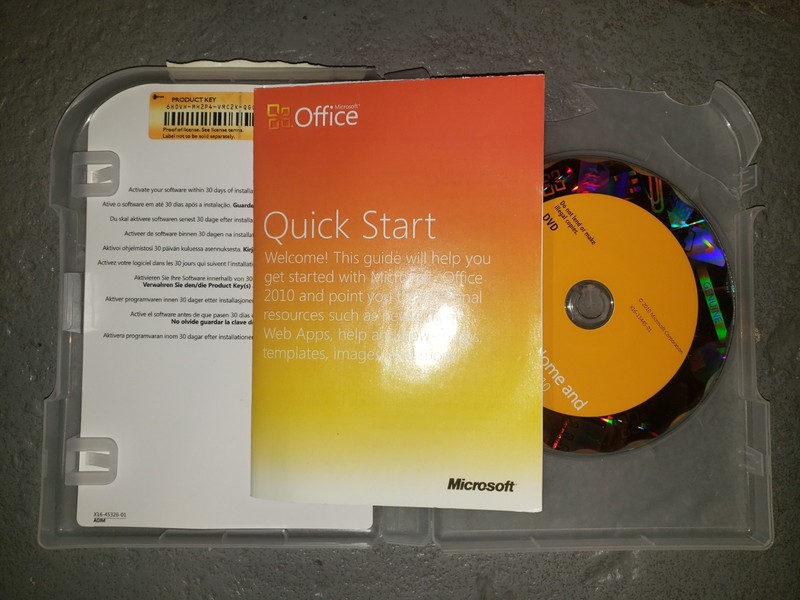 MS Microsoft Office 2010 Home and Business Licensed For 2 PCs Full Retail Box