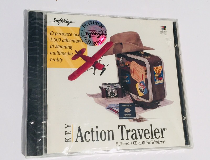 NEW SEALED Key Software Action Traveler Softkey Platinum CD For Windows