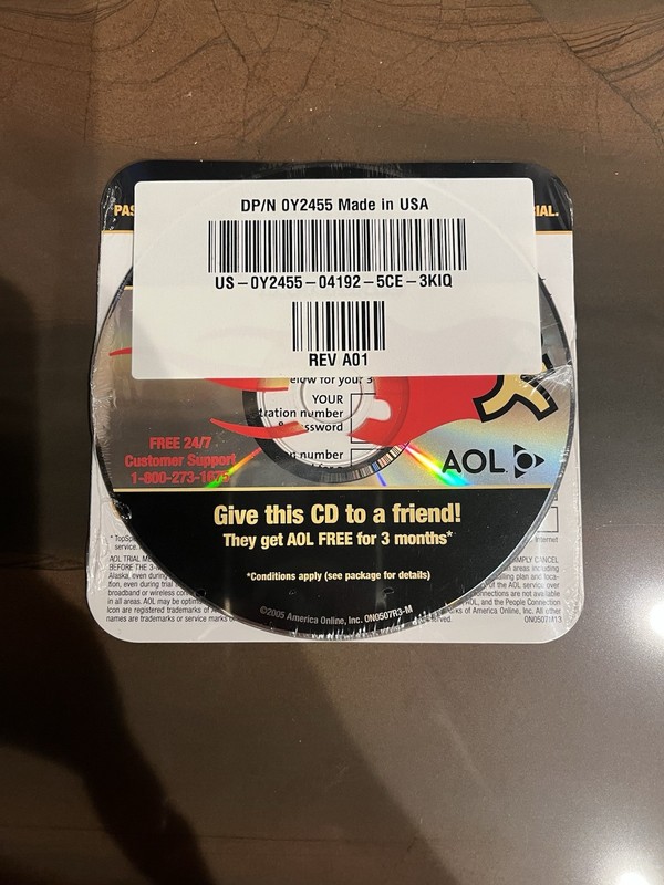 Think Fast AOL Top Speed 6 Month Free Trial CD From 2005 Sealed gallery