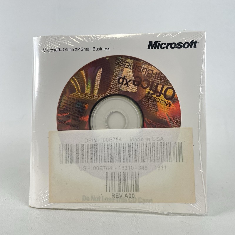 Microsoft Office XP Small Business Windows w/ Product Key 2002 2 Discs BRAND NEW