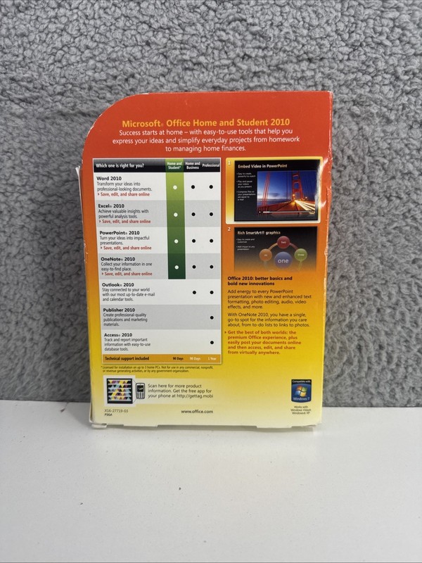 Microsoft Office Home and Student 2010 Software for Windows w/ Product Key gallery