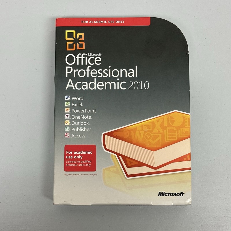 Microsoft Office Professional Academic 2010 Windows Software With Key