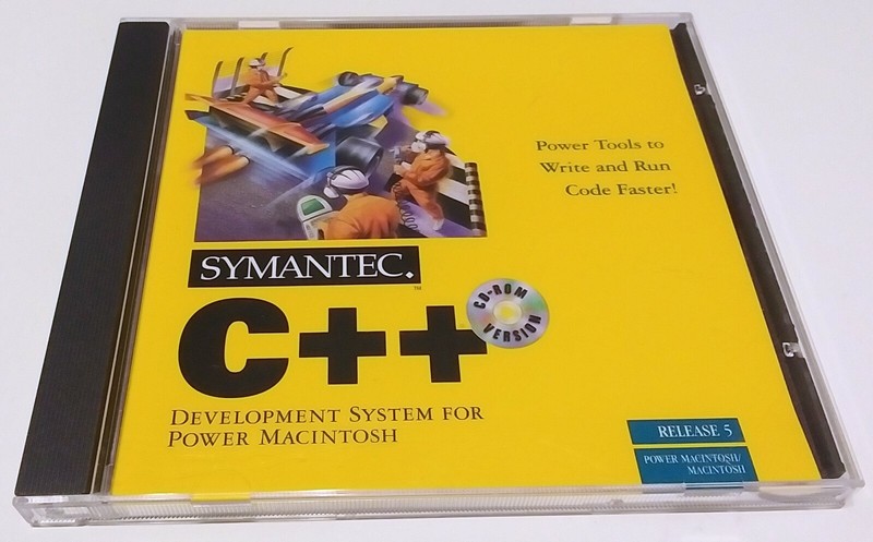 RARE VINTAGE – SYMANTEC C++ (RELEASE 5) CD ROM FOR MACINTOSH APPLE 1996 USA