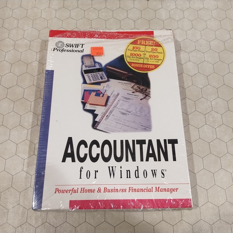 Swift Professional Accountant for Windows, Cosmi, 3.5" disk, 1994