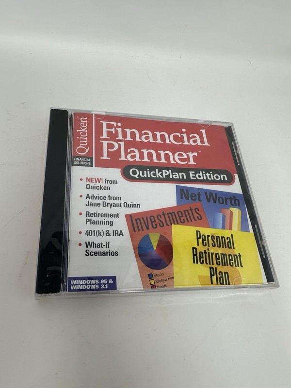 Quicken Financial Planner Win 95, Win 3.1 QuickPlan Edition NEW Sealed! gallery