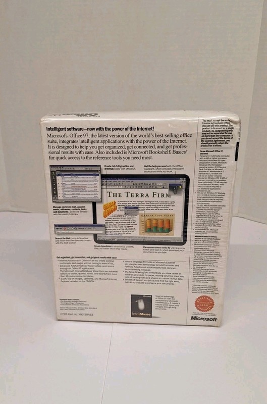 Microsoft Office 97 Professional Edition Full Version CD Sealed C4 gallery