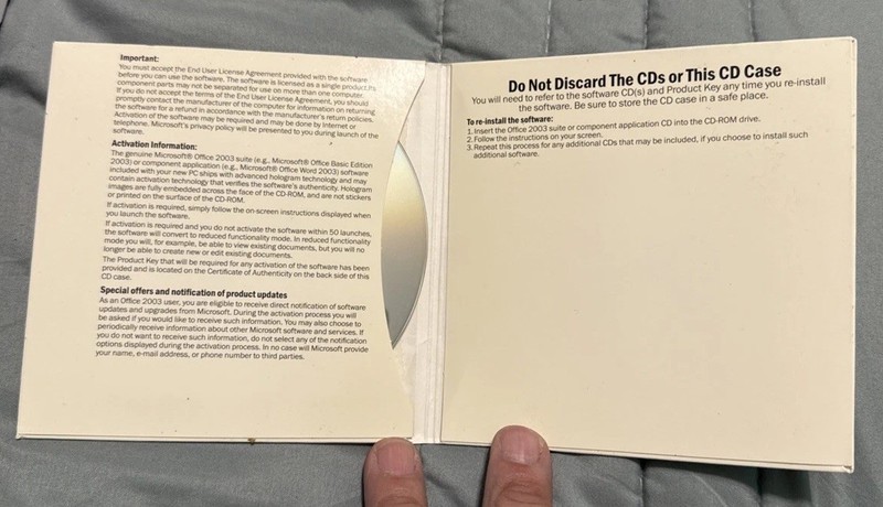 Unused NEW Microsoft Office Basic Edition 2003 CD with Activation Code gallery