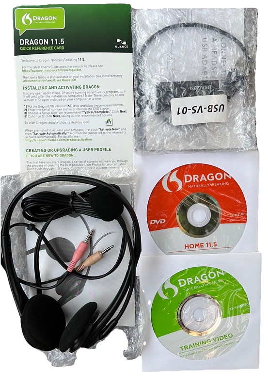 Dragon Nuance Naturally Speaking Home Version 11 Complete with Handset/Mic gallery