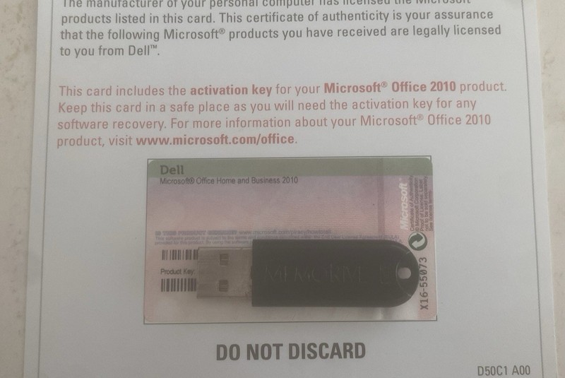 Microsoft Office 2010 Home And Business Product Key License Only