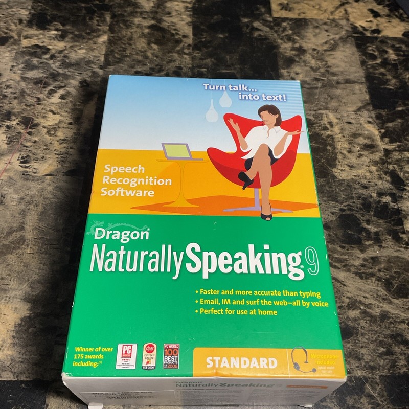 Dragon Naturally Speaking 9 Standard SPEECH RECOGNITION SOFTWARE