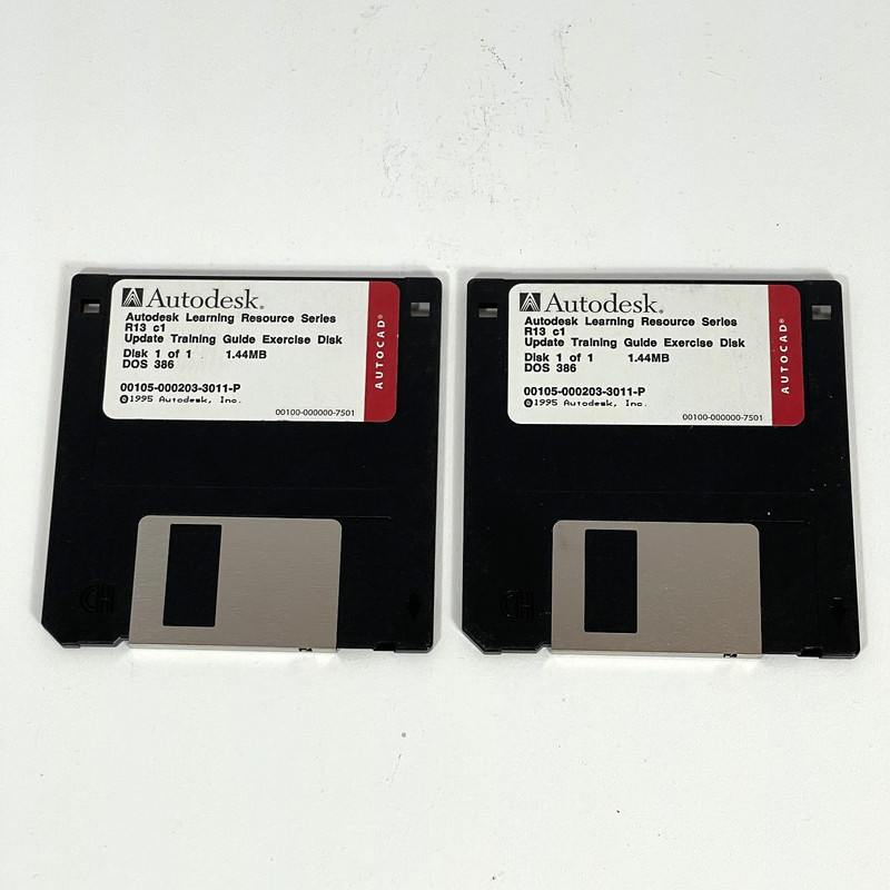 1994 Autodesk AutoCAD Release 13 Demo Disks, Training Guide, Exercise Disks gallery