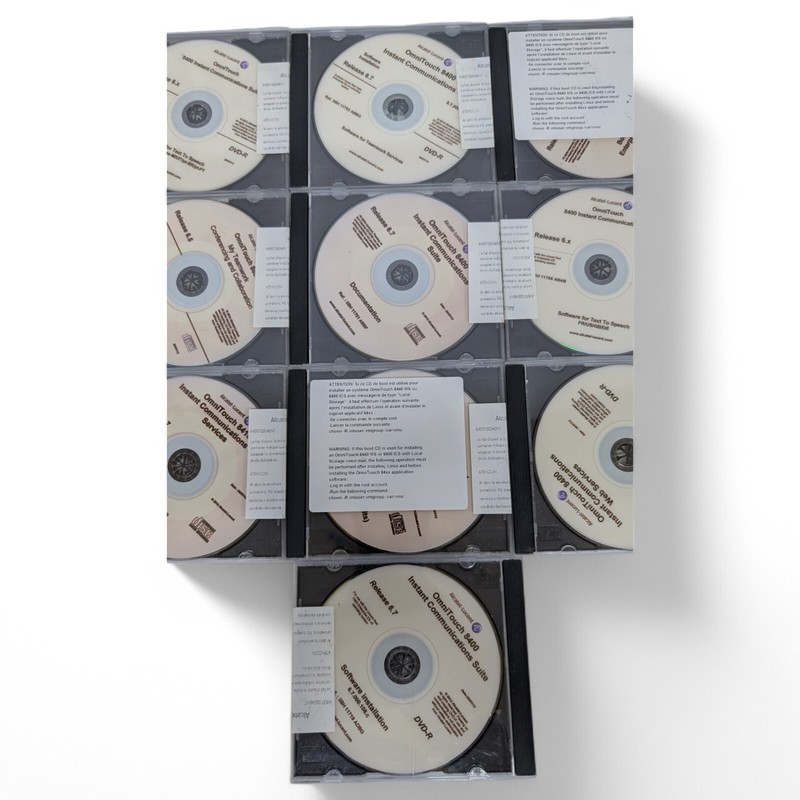 Alcatel-Lucent OmniTouch 8400 ICS Text-To-Speech R6.x Software CD Total 14 Discs gallery