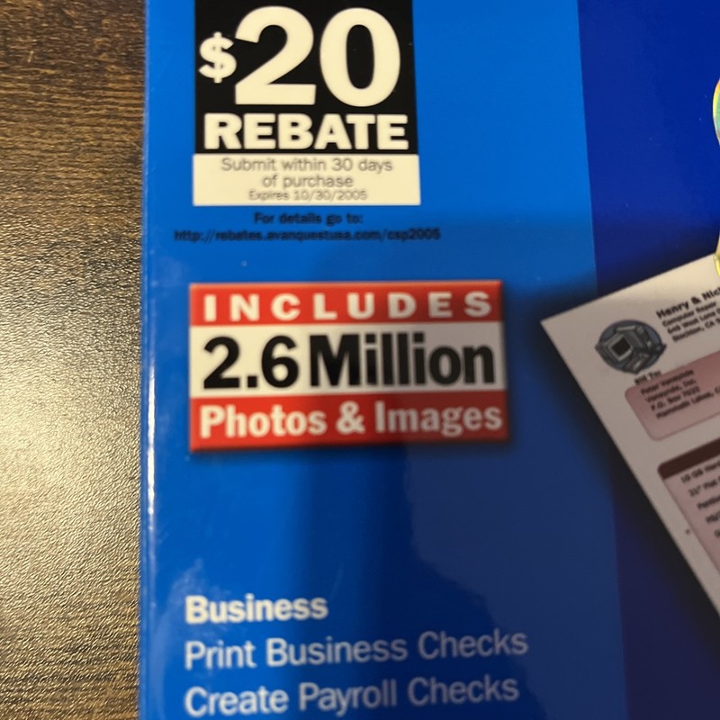 CHECKSOFT PLATINUM 2005 Business/Home QUICKBOOKS! New Condition Free Shipping gallery