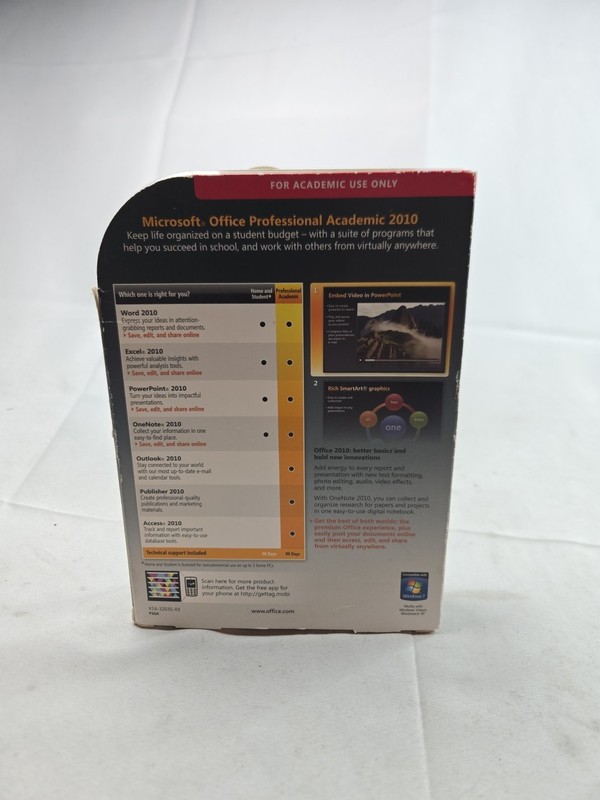 Microsoft Office Professional Academic 2010 Windows w/key gallery