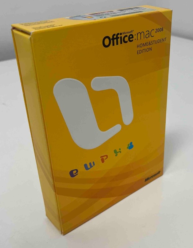 MICROSOFT OFFICE MAC 2008 HOME & STUDENT EDITION WITH PRODUCT KEY