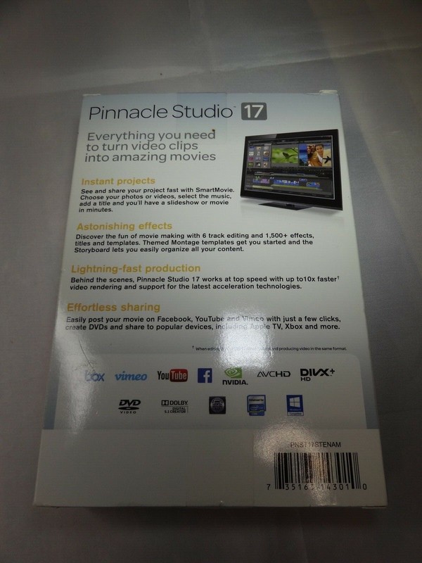 Corel Pinnacle Studio 17 PLUS Paint Shop Pro X6 Traditional Disc Software gallery