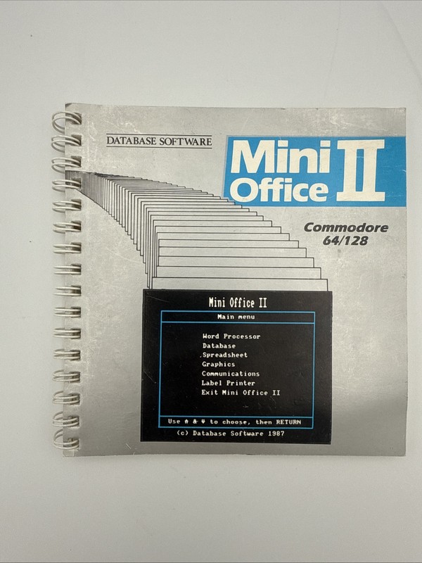 Commodore 64/128 Mini Office II (Database Software) Manual Only