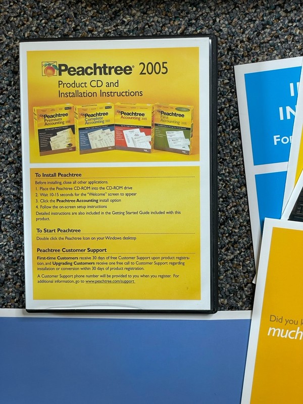 Vintage Sage Peachtree Accounting 2005 Windows PC Software gallery