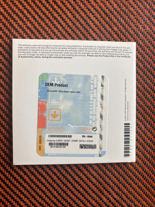 Microsoft Office Basic Edition 2003 NOT FOR WINDOWS 10 OR 11 CHECK COMPATIBILITY gallery