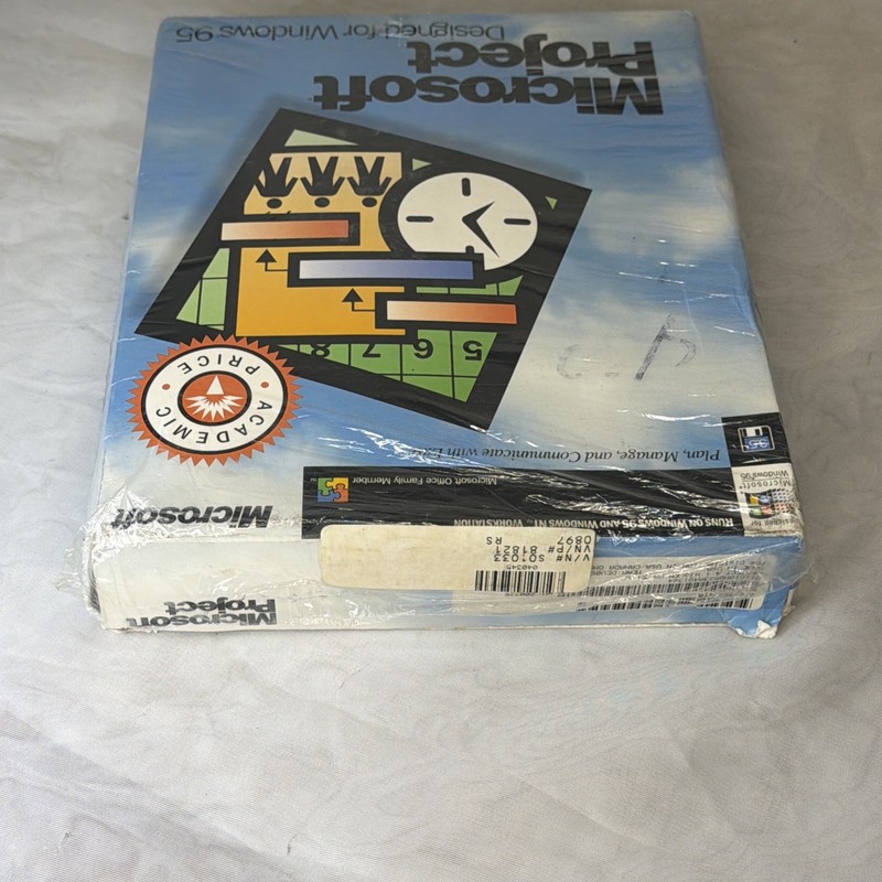 Rare Vintage Microsoft Project Designed for Windows 95 New / Open Box gallery