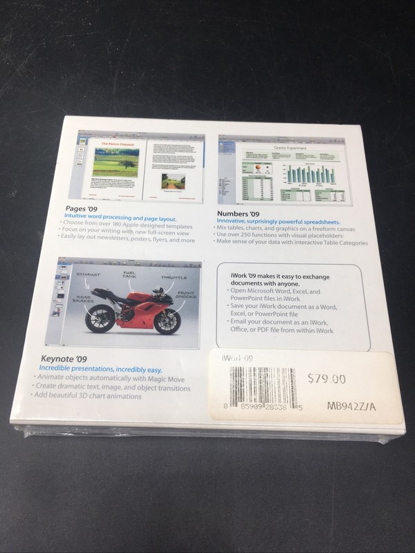 Apple iWork 09 New Sealed In Box gallery