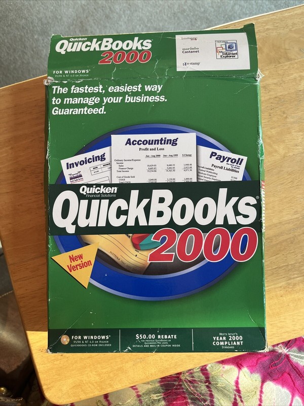 Pre-Owned Quicken Financial Solutions QuickBooks 2000 Software (Windows 95/98) gallery