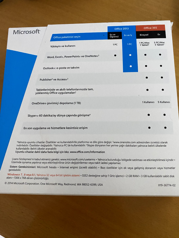 MICROSOFT X18-08791 OFFICE HOME & BUSINESS 2013 32/64 BIT TURKISH MIDDLE EAST gallery