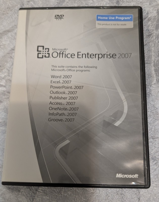 Microsoft Office Enterprise 2007 Home Use Program w/ Excel, Word, & Keycode *FS*