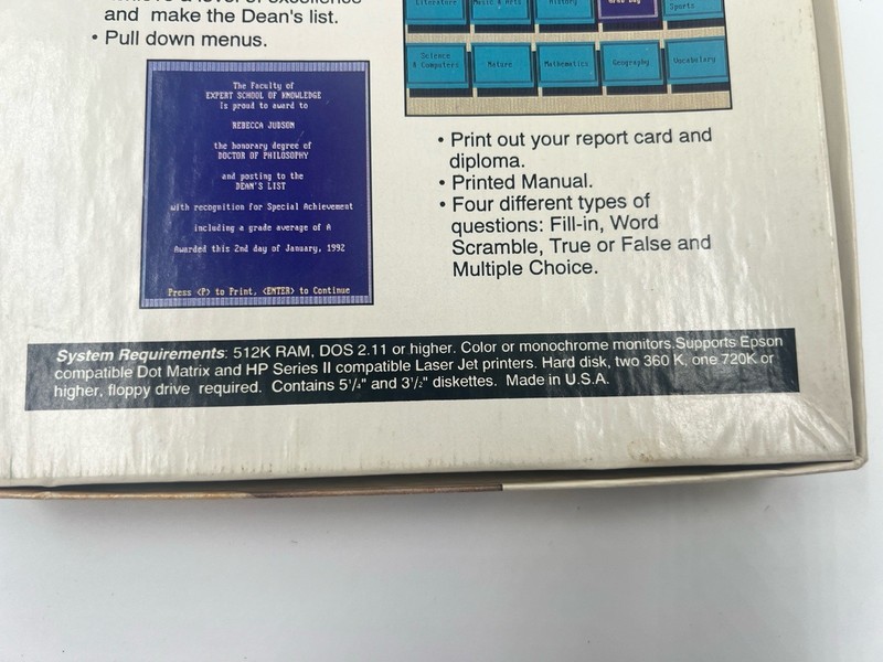 VINTAGE Expert Common Knowledge IBM PC / TANDY 5.25" & 3.5" Disks Untested gallery