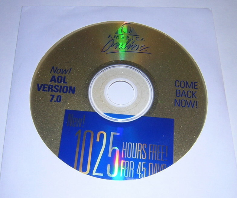 Vintage AOL 7.0 Internet Service Install Software Windows PC CD-ROM (2002)