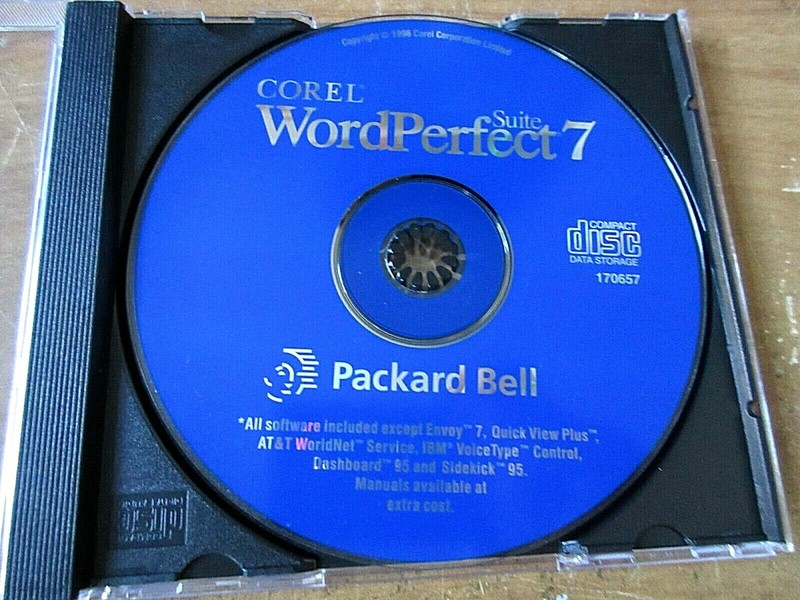 Corel WordPerfect Suite 7 for Windows 95