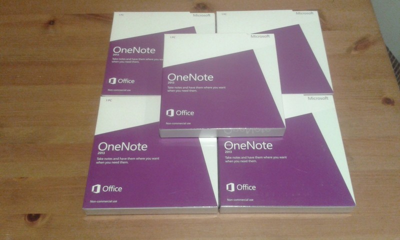 Microsoft One Note Non Commercial 2013 DVD x 5 pcs (factory sealed)