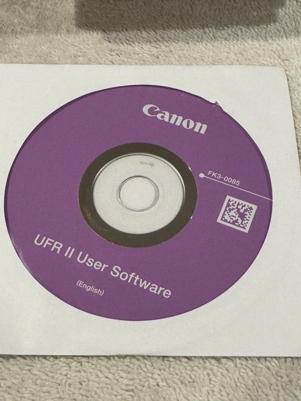 Canon UFR II User Software - CD ONLY IN VERY GOOD CONDITION!!!