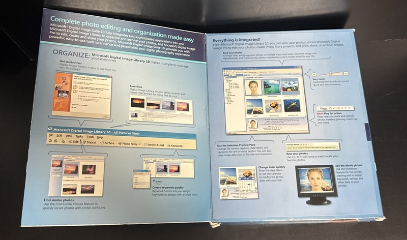 Microsoft Digital Image Suite 10 Photo Editing Software Windows 98 ME 2000 XP gallery