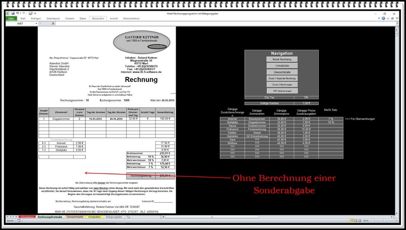 Belegungskalender digital mit Rechnungsprogramm Ferienwohnungen Hotel FeWo Excel gallery