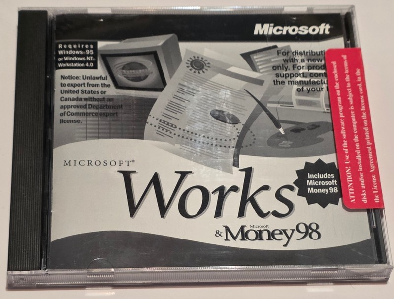 Microsoft Works and Money 98 for Windows