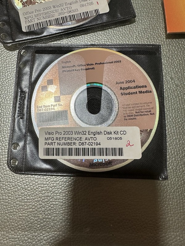 Microsoft Office Visio Professional 2003 – Office Suite CD, D87-02194 W KEY