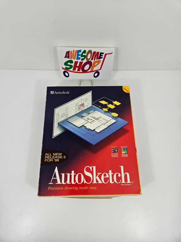 AUTODESK AUTOSKETCH RELEASE 5 For WIN 95, 98, NT, Office 97 – BRAND NEW