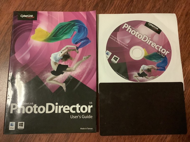 CYBERLINK PHOTODIRECTOR CD AND USERS GUIDE ONLY WITH PRODUCT KEY