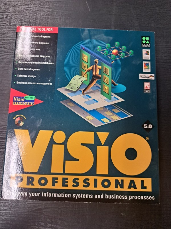 Visio Professional 5.0 Software Instruction User Manuals Academic Version VTG