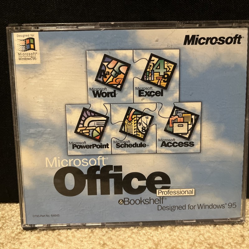 Microsoft Office Professional & Bookshelf Designed for Windows 95