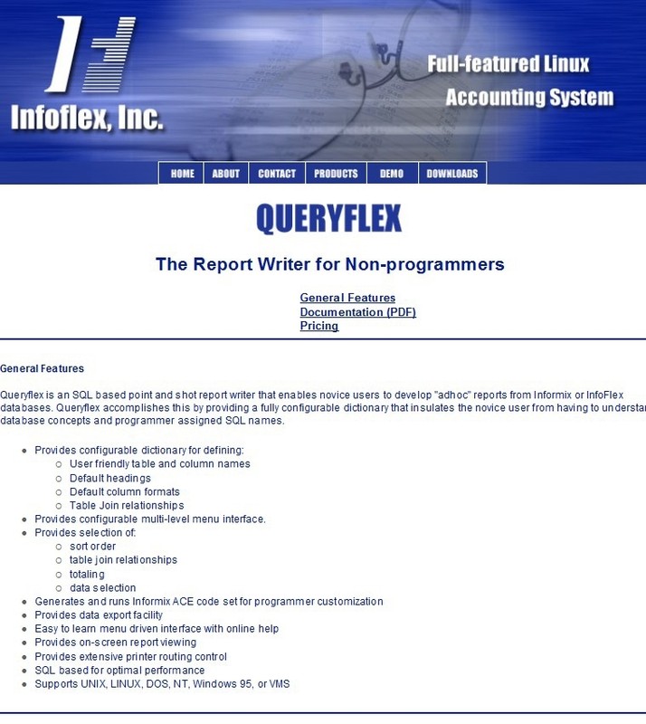 Queryflex Linux development license (Informix Compatable)