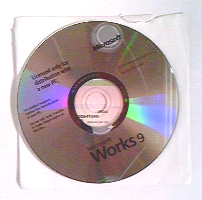 ✅ Microsoft Works 9~Installation CD~9.0~2007