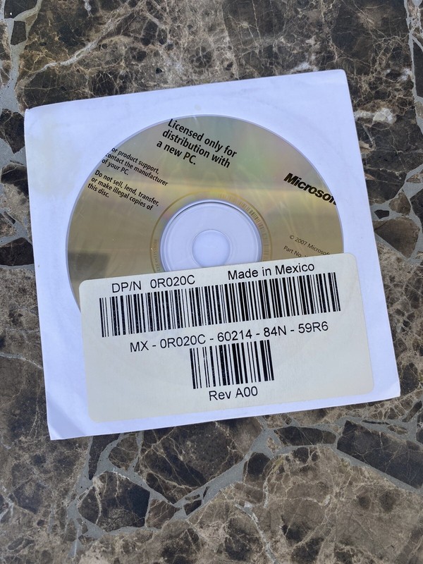 Microsoft Works 9 Installation CD Dell 2007 with COA