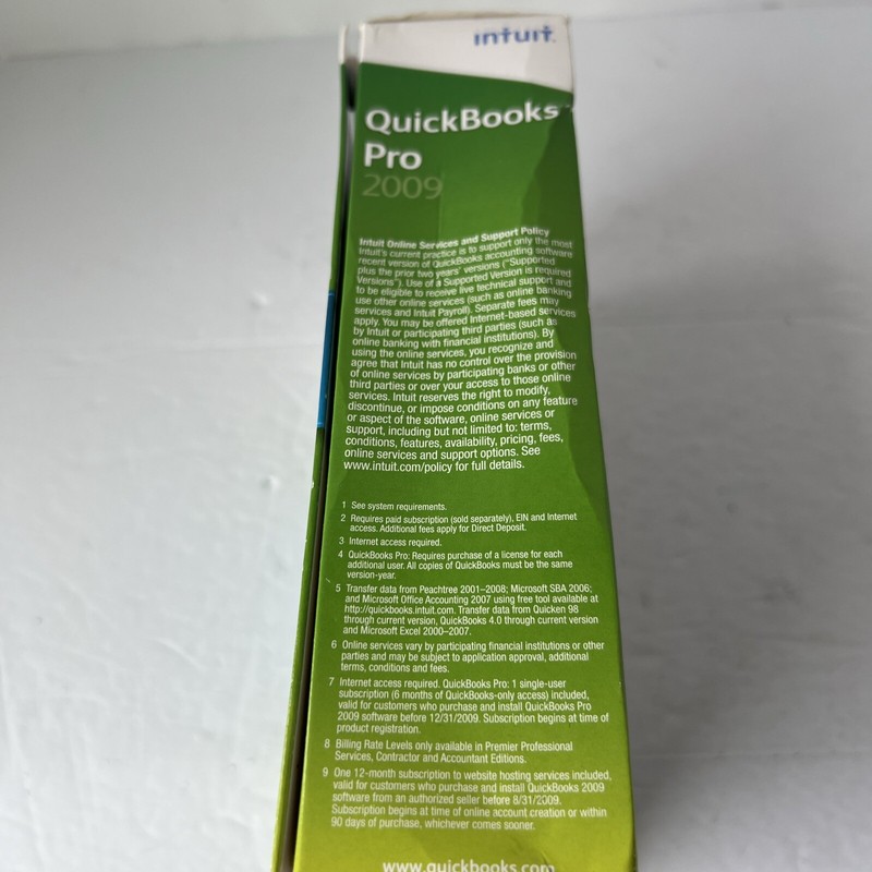 Intuit Quickbooks Accounting Desktop Pro 2009 for PC Window XP ~ NEW / SEALED! gallery