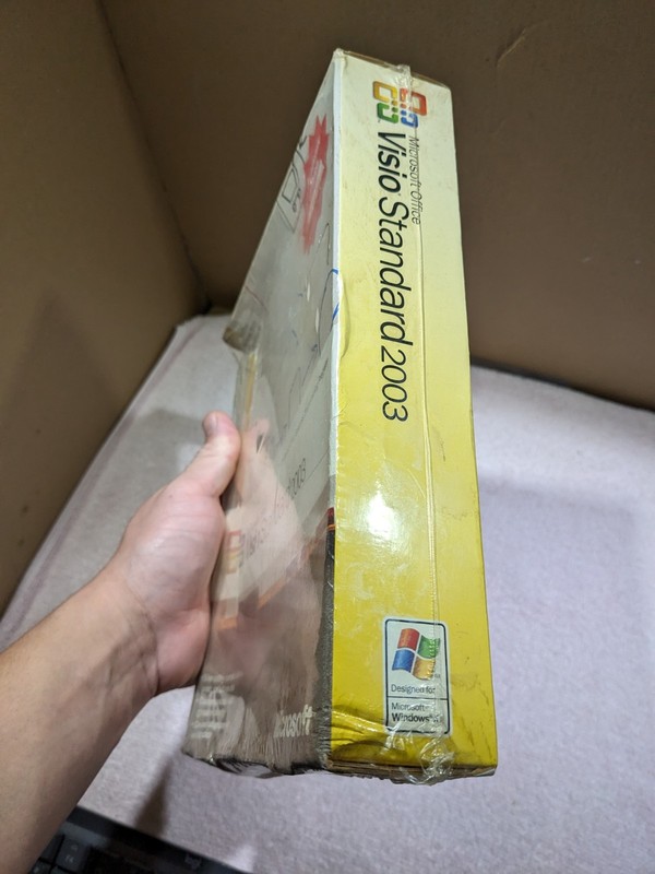 NEW - Microsoft Office Visio Standard 2003 Retail Box - Bent Box gallery